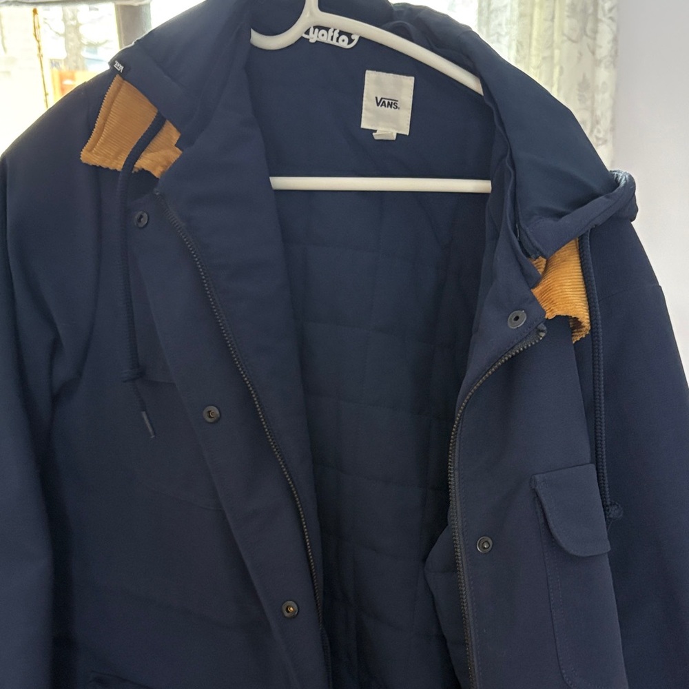 Vans Navy Field Jacket with Mustard Contrast Lining